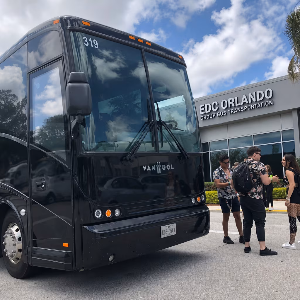 Rent a Bus to EDC Orlando Group Bus Transportation