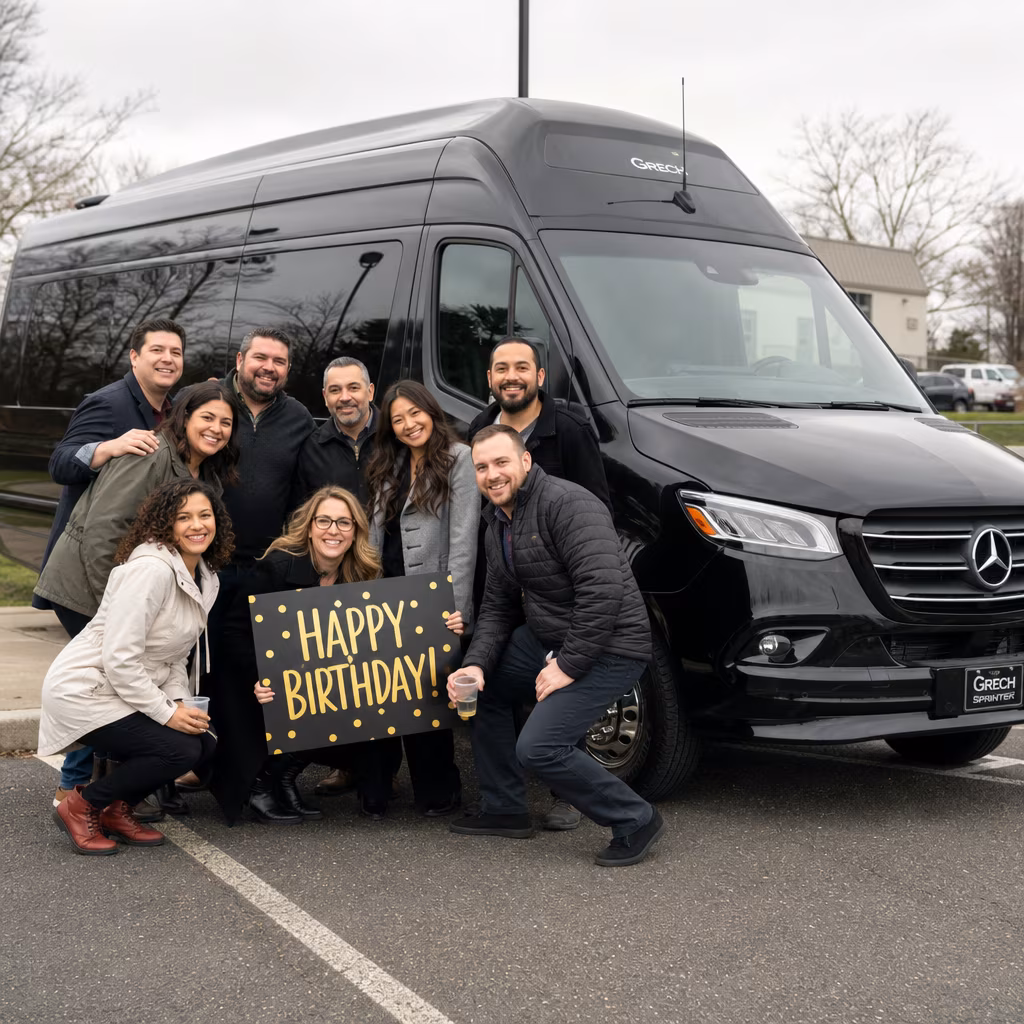 Birthday party bus