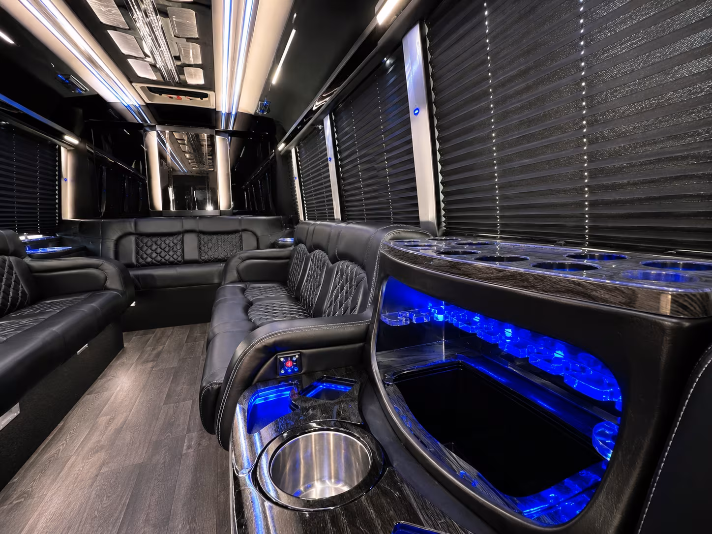 Orlando Prom & Homecoming Transportation party bus interior