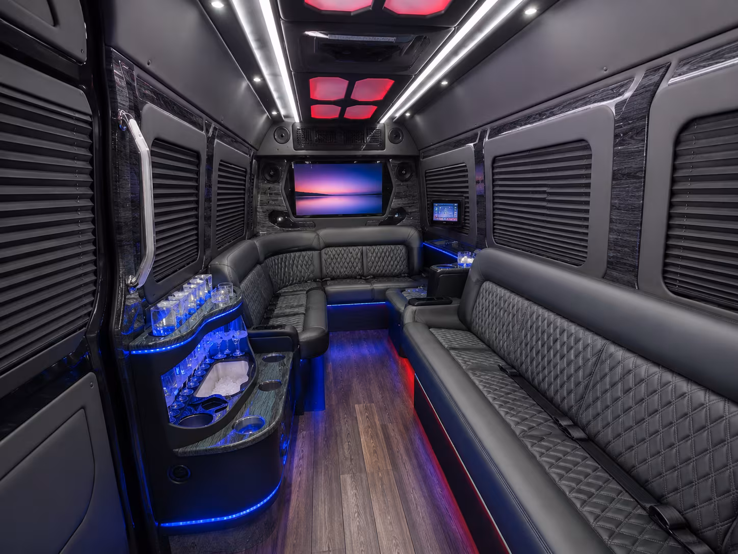 Orlando School Event Transportation party bus exterior