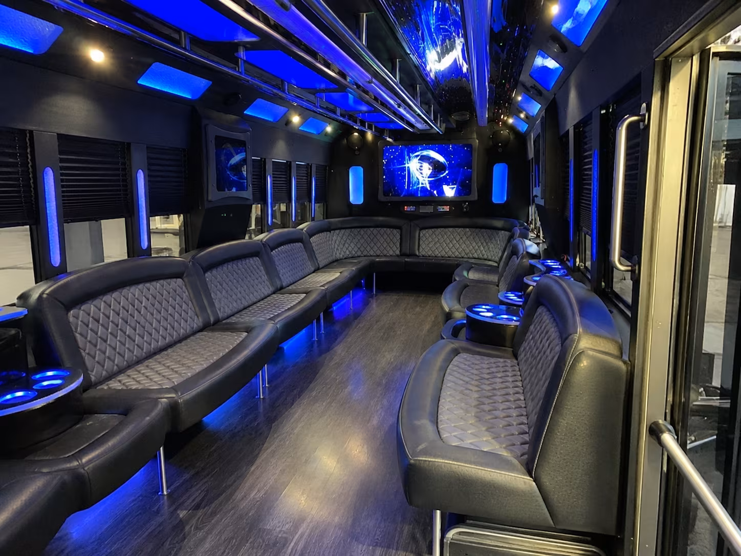 Orlando Sporting Event Transportation party bus exterior