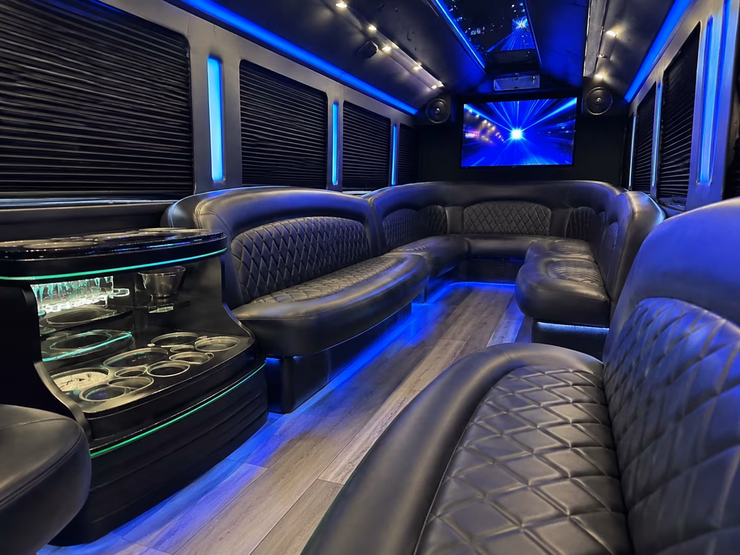 Orlando Sporting Event Transportation party bus exterior