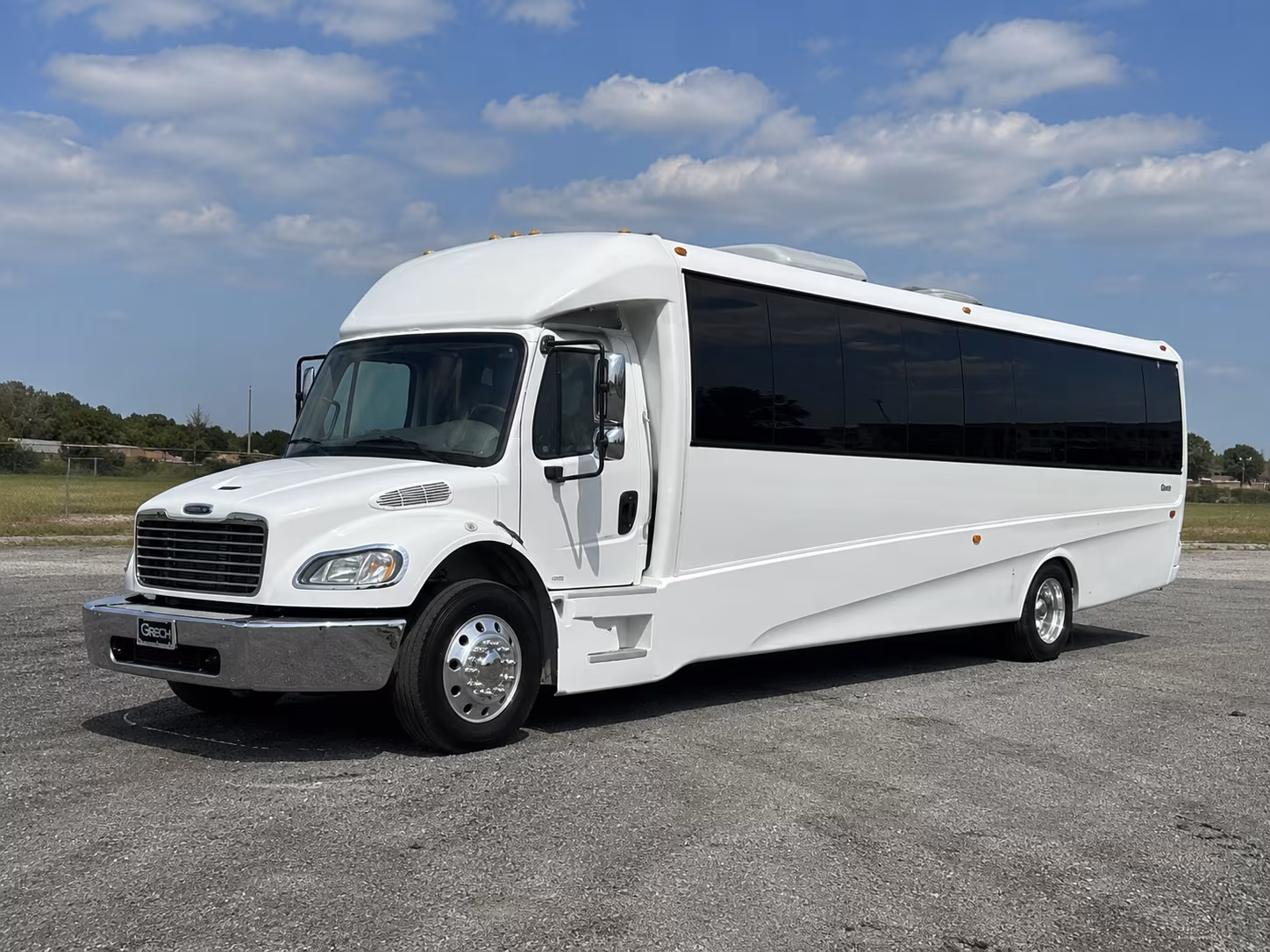 Orlando Wedding Transportation party bus exterior