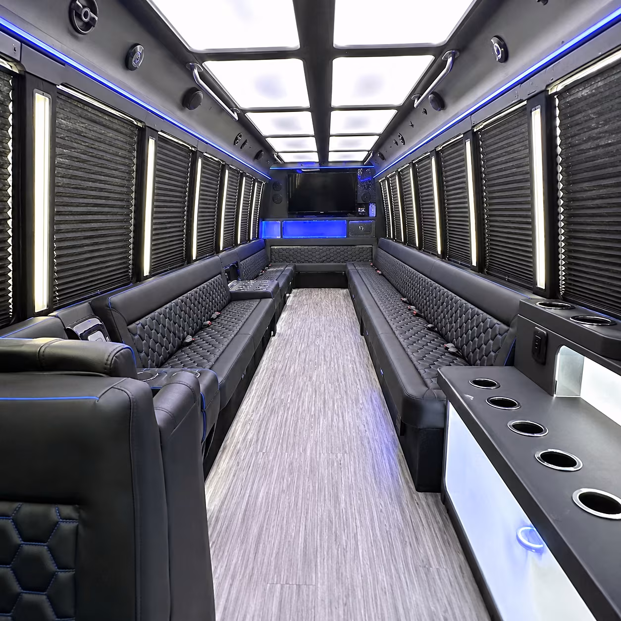 Orlando Winery Tour & Pub Crawl Transportation party bus interior