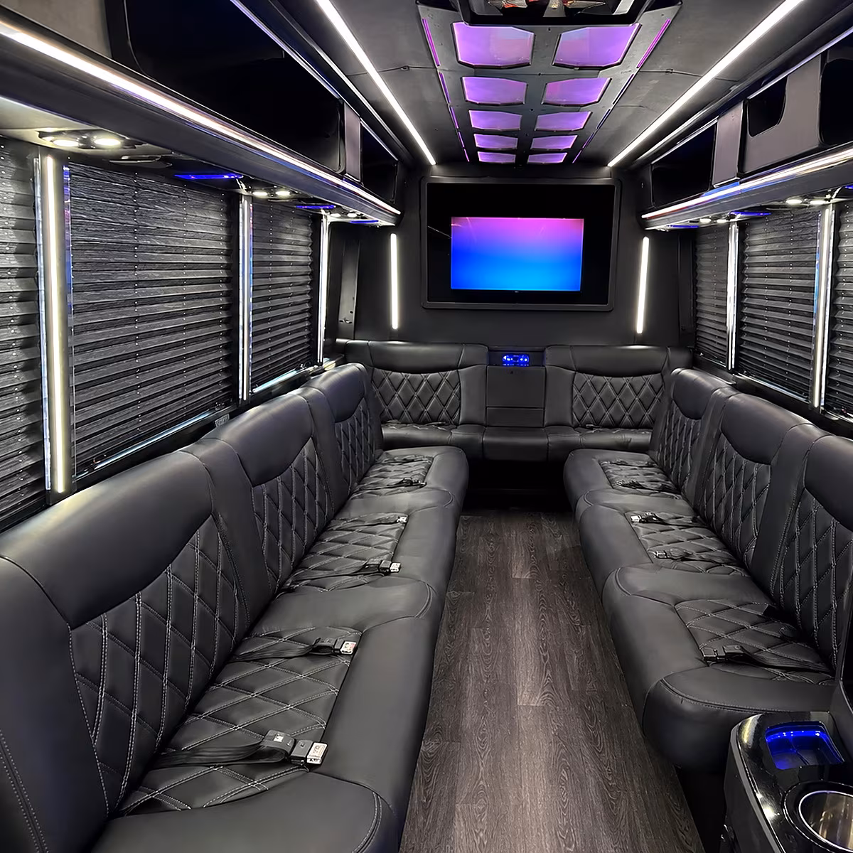 Orlando Winery Tour & Pub Crawl Transportation party bus interior