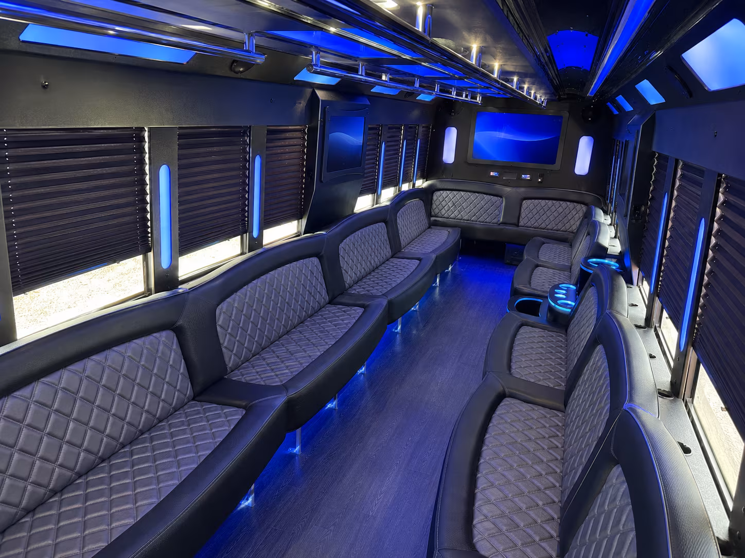 Orlando Winery Tour & Pub Crawl Transportation party bus interior